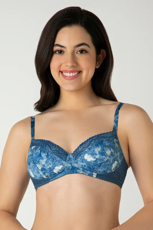 TULIP HARMONY PRINT Demure Padded Non-Wired Demi Bra