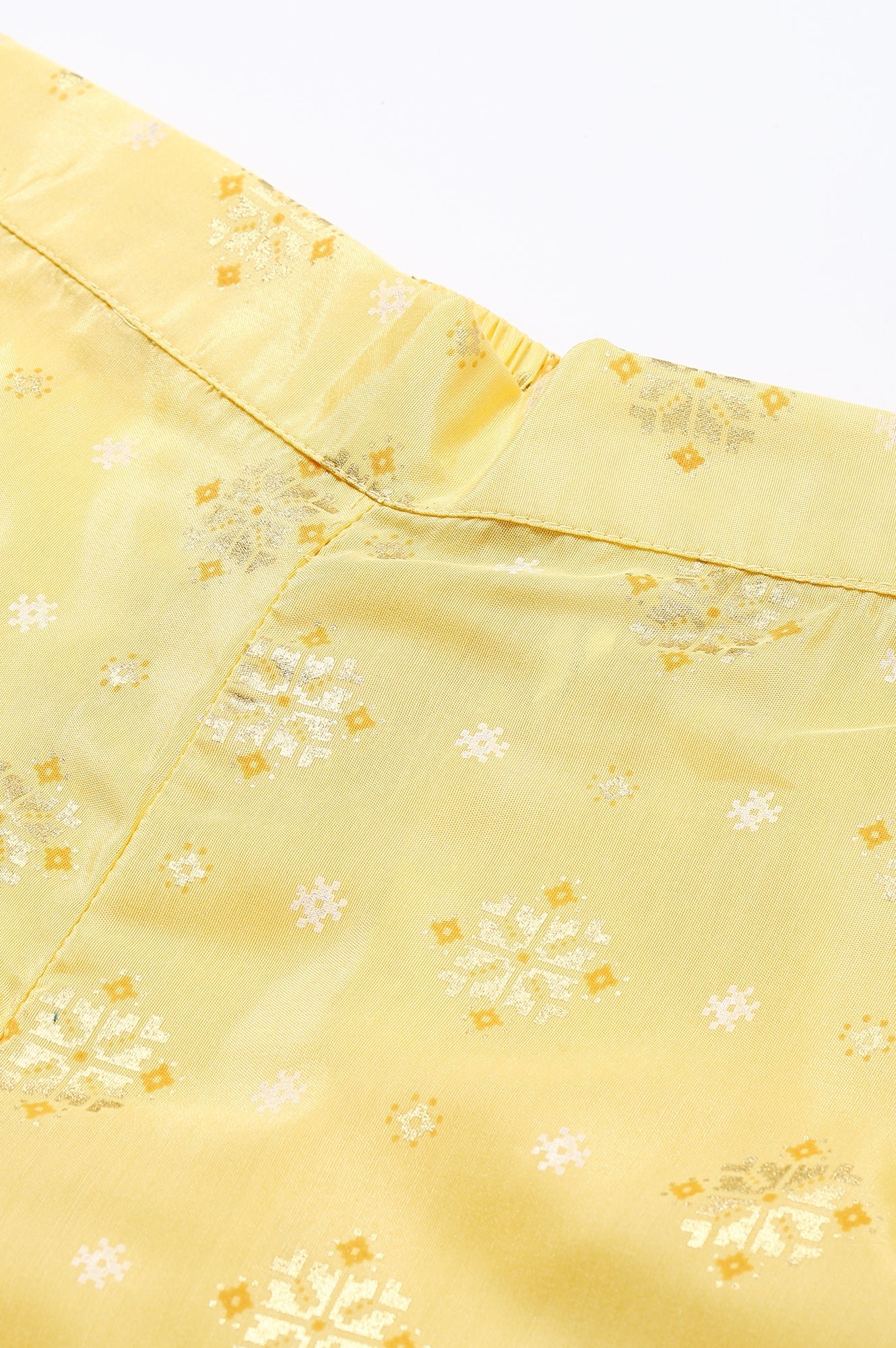 Regular Fit Polyester Gold Printed Palazzos - Image 7