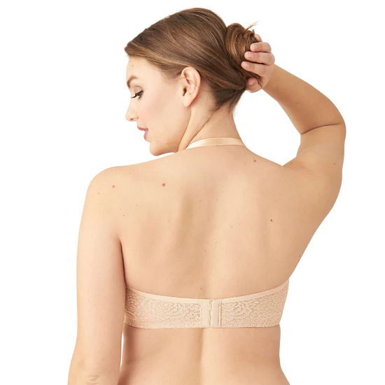 Non Padded Wired Half Cup Bridal Wear Plus Size Strapless Lace Bra - Image 4