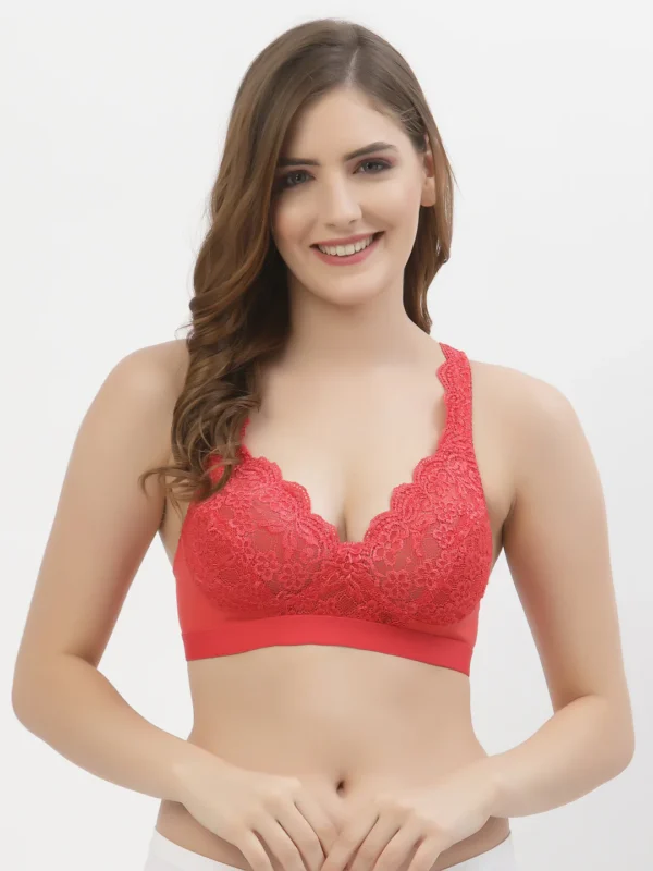 Tomato Full Coverage Women's Brida Lace Bra Non-Wired