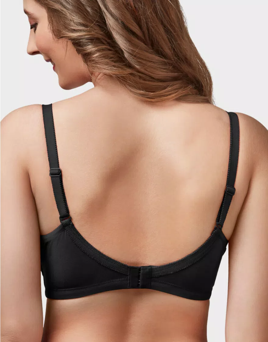 BLack Women Full Coverage Non Padded Bra - Image 3
