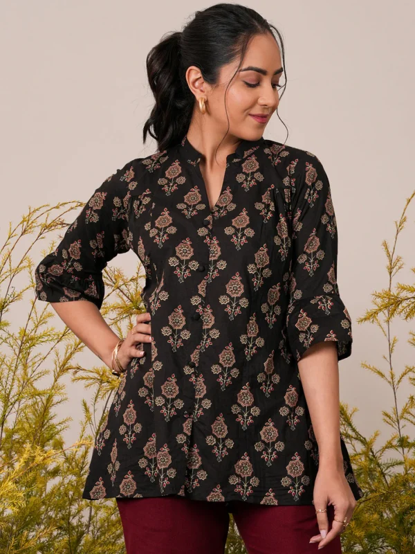A-Line Printed Cotton A-Line Kurti