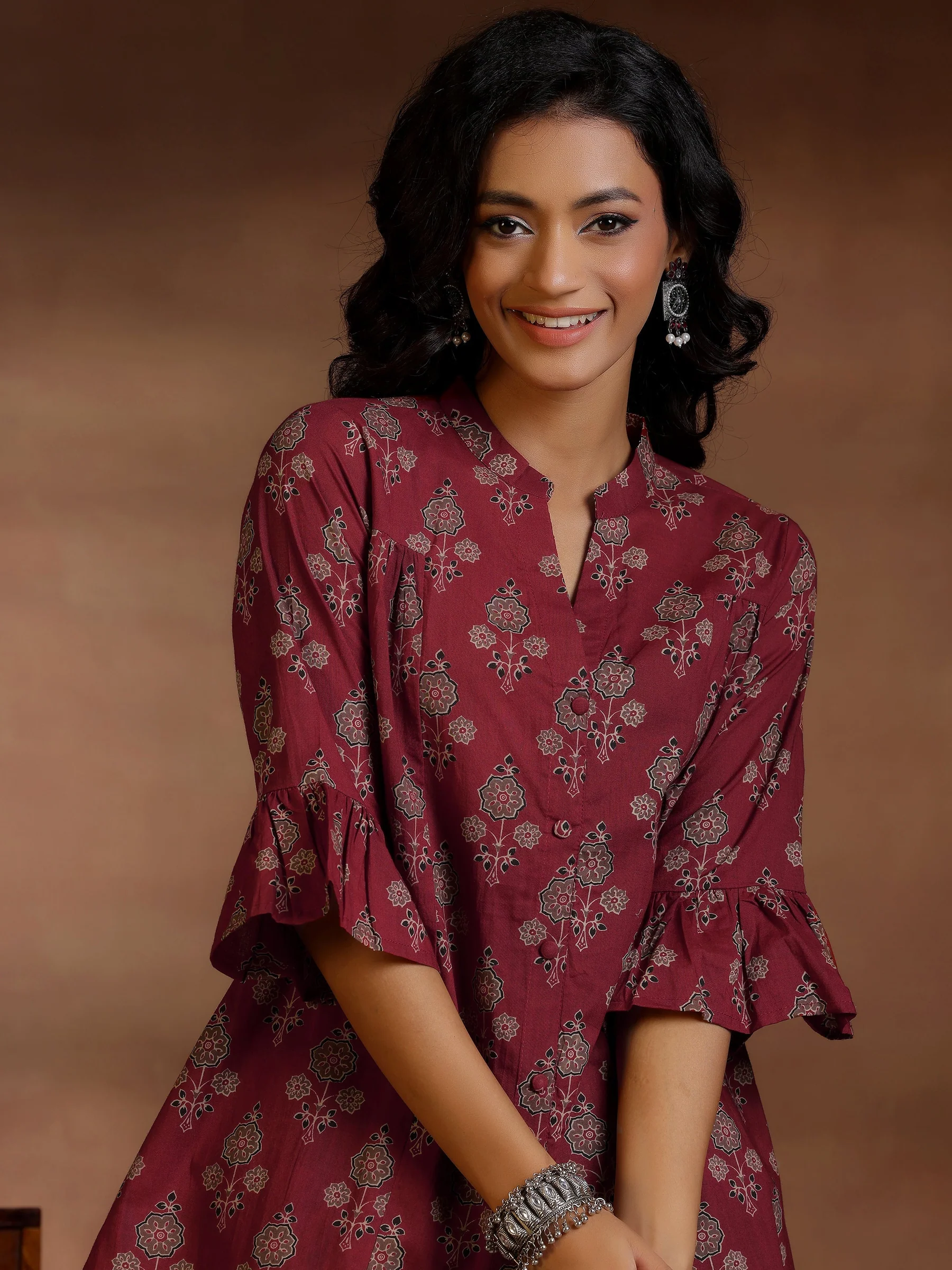 A-Line Printed Cotton A-Line Kurti - Image 10