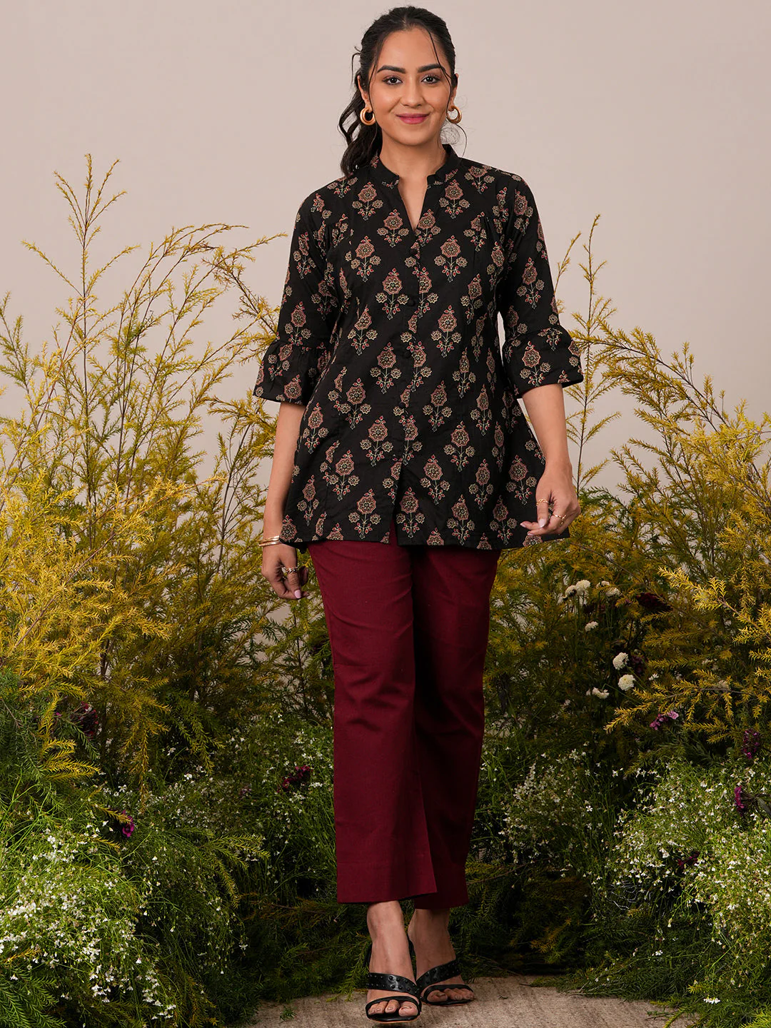 A-Line Printed Cotton A-Line Kurti - Image 6