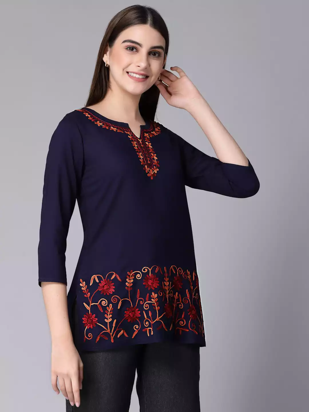 Hiba Blue Short Kurti - Image 7