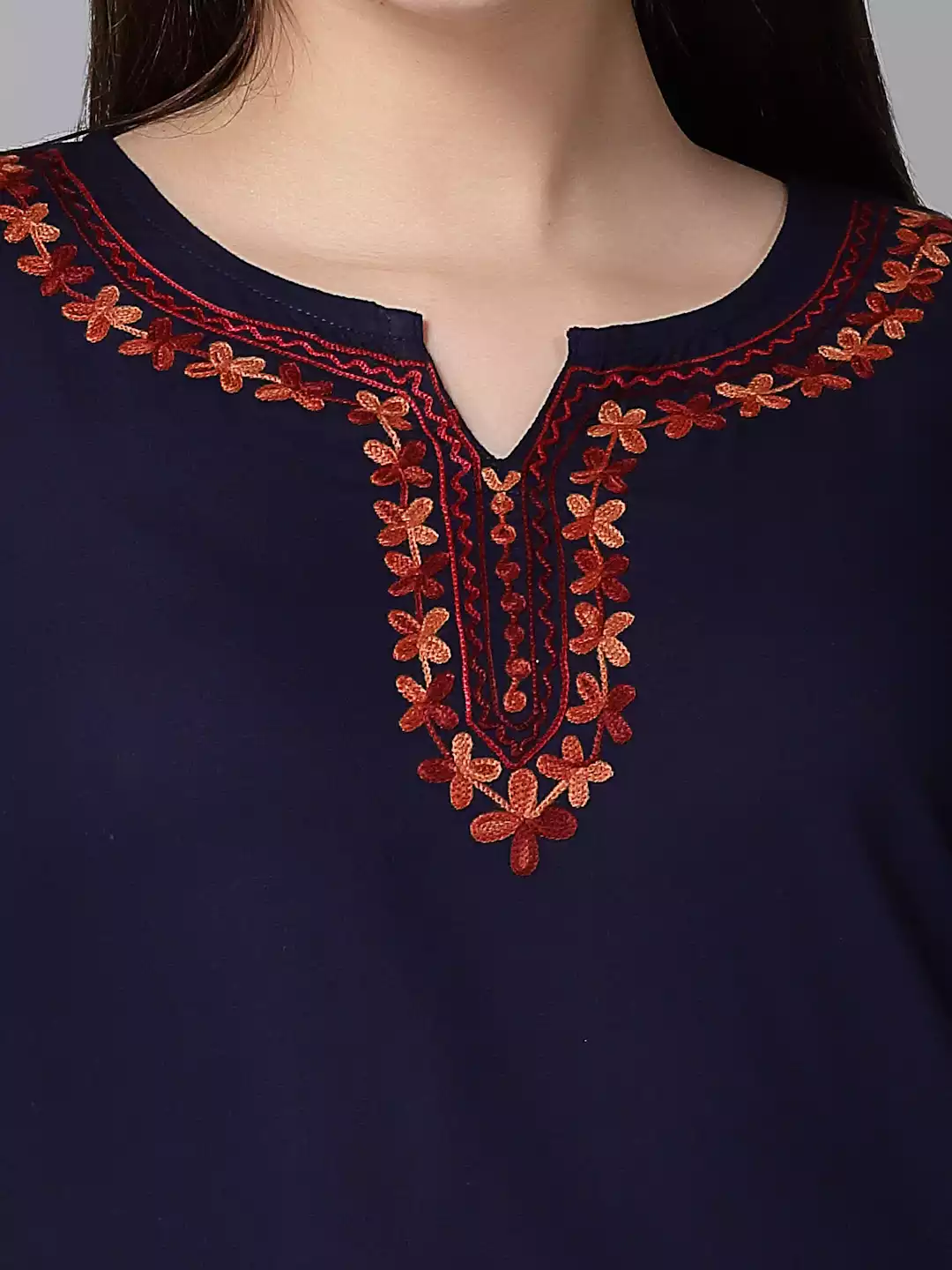 Hiba Blue Short Kurti - Image 2